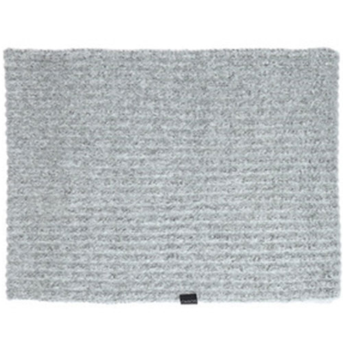 Chaos Lush Fuzzy Marled Cuffed Neckwarmer Snood for Women Light Heather Grey